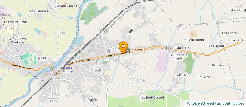 localisation de l'entreprise JEMA-SC  GUIPRY-MESSAC