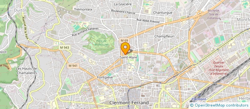 localisation de l'entreprise JEMAC  CLERMONT-FERRAND