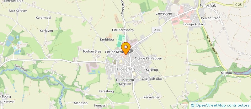 localisation de l'entreprise JEMADISTRI à PLOUENAN