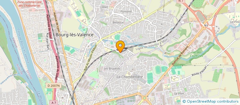 localisation de l'entreprise JEMALOCA  BOURG-LES-VALENCE