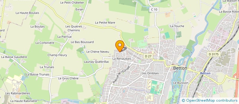 localisation de l'entreprise JEMANY PNEUS  BETTON