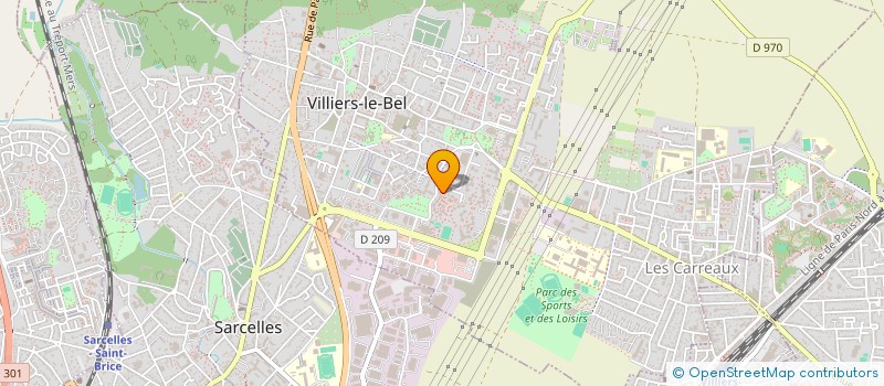 localisation de l'entreprise JEMAREL  VILLIERS-LE-BEL