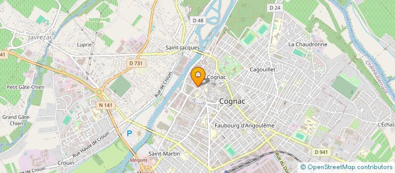localisation de l'entreprise JEMASOTHO à COGNAC