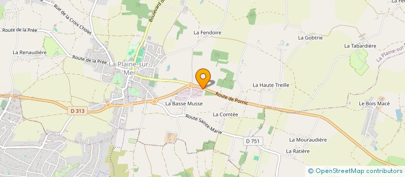 localisation de l'entreprise JEMATIX à LA PLAINE-SUR-MER