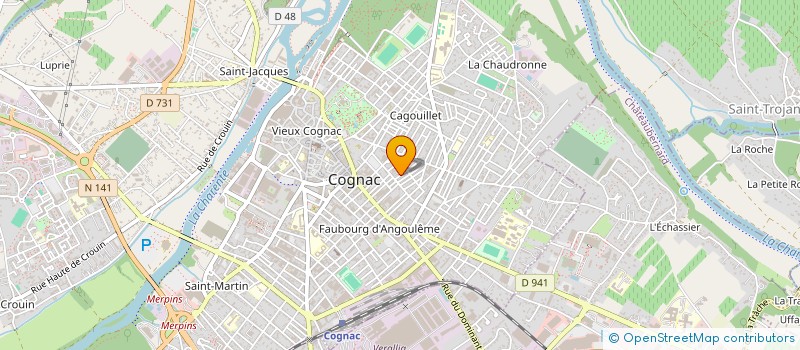 localisation de l'entreprise JEMELO SCI à COGNAC