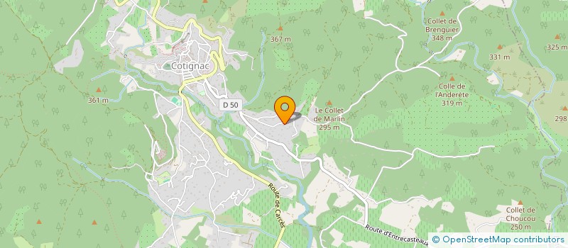 localisation de l'entreprise JEMES GESTION SCI  COTIGNAC