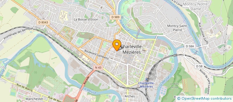 localisation de l'entreprise JEMM 21 à CHARLEVILLE-MEZIERES