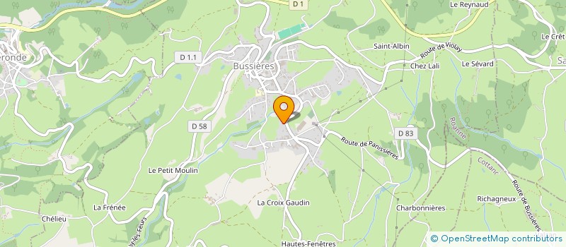 localisation de l'entreprise JEMODAC  BUSSIERES