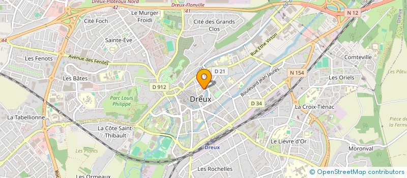 localisation de l'entreprise JEN à DREUX