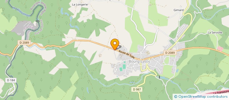 localisation de l'entreprise JEN.AUR.  BOURG-LASTIC