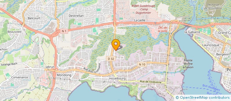 localisation de l'entreprise JEN BIZNES ESG  BAIE-MAHAULT