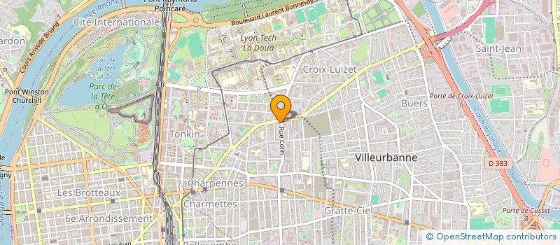 localisation de l'entreprise JEN & JOY  VILLEURBANNE