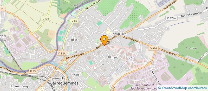 localisation de l'entreprise JEN LOCATION  BLIES-GUERSVILLER