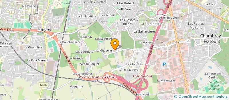 localisation de l'entreprise JENA  CHAMBRAY LES TOURS