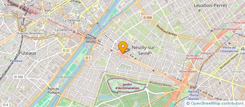 localisation de l'entreprise JENA à NEUILLY-SUR-SEINE