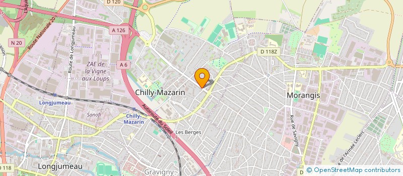 localisation de l'entreprise JENAH LOOK  CHILLY-MAZARIN