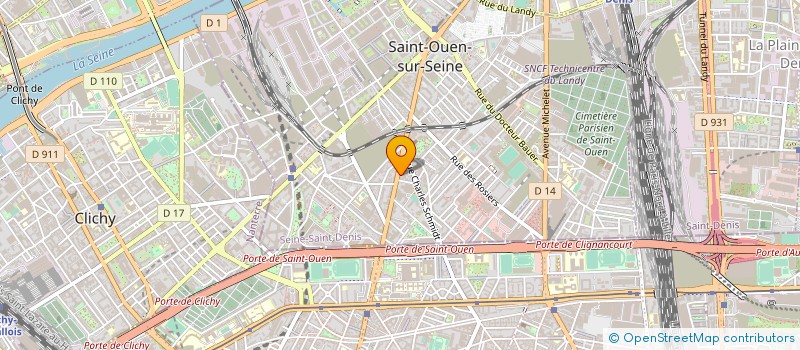 localisation de l'entreprise JENAM à SAINT-OUEN-SUR-SEINE