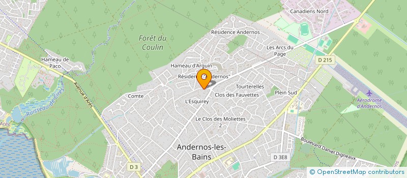 localisation de l'entreprise JENARE  ANDERNOS-LES-BAINS