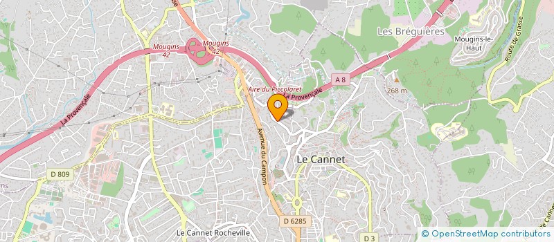 localisation de l'entreprise JENASTE à LE CANNET