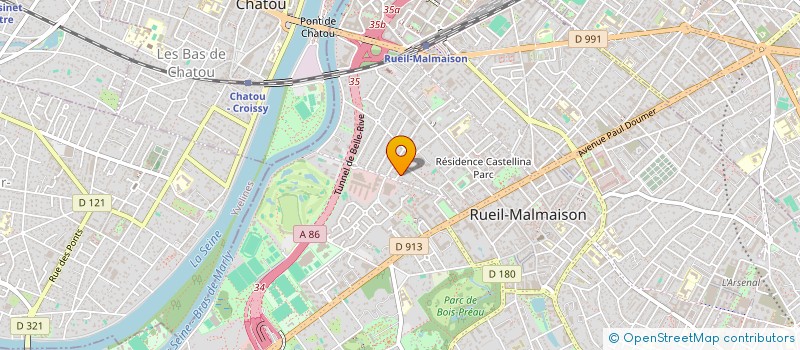 localisation de l'entreprise JENI à RUEIL MALMAISON