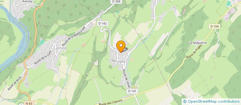 localisation de l'entreprise JENI  PUGEY