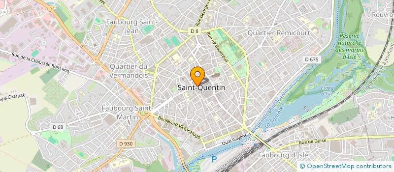 localisation de l'entreprise JENNARO à SAINT-QUENTIN