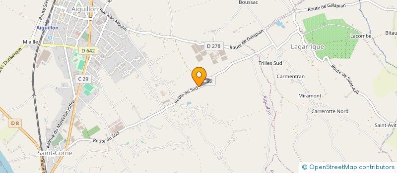 localisation de l'entreprise JENNDOM  AIGUILLON