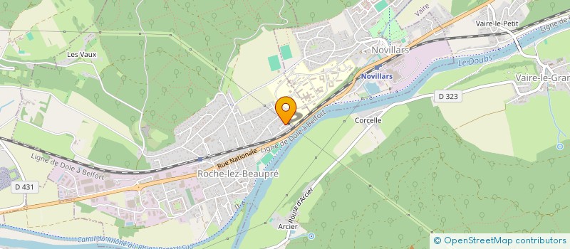 localisation de l'entreprise JENNIFER VAUGE  ROCHE-LEZ-BEAUPRE