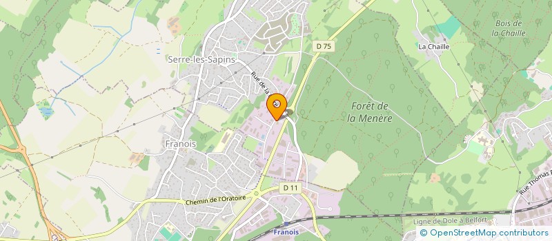 localisation de l'entreprise JENNIJESS à SERRE-LES-SAPINS