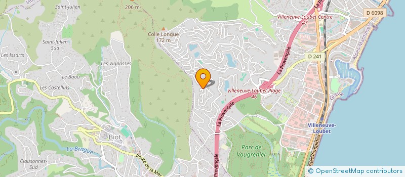 localisation de l'entreprise JENNILAUR  VILLENEUVE-LOUBET