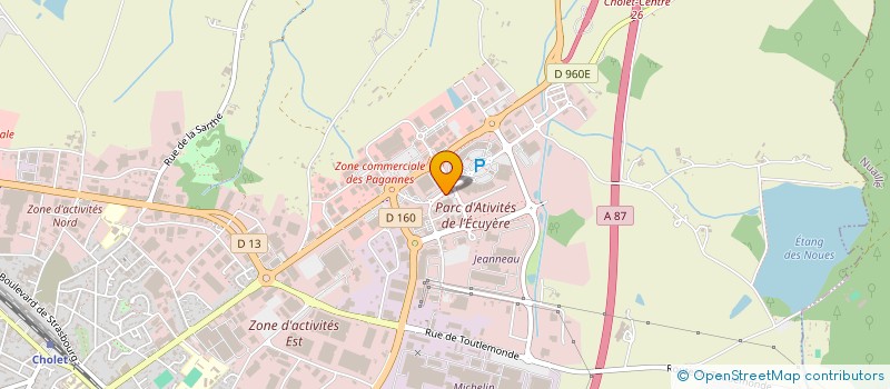 localisation de l'entreprise JENNY AND FLUX à CHOLET
