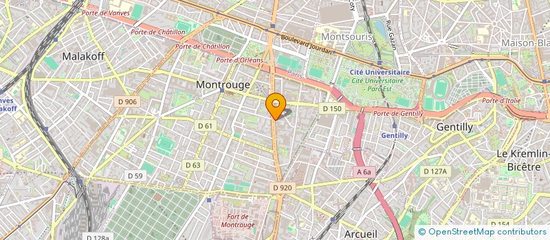 localisation de l'entreprise JENNY D'ORMOND SARL à MONTROUGE