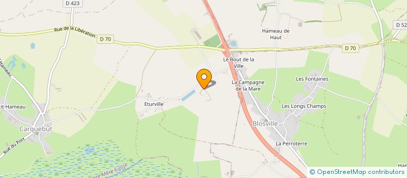 localisation de l'entreprise JENNY & FORREST  SAINTE-MERE-EGLISE