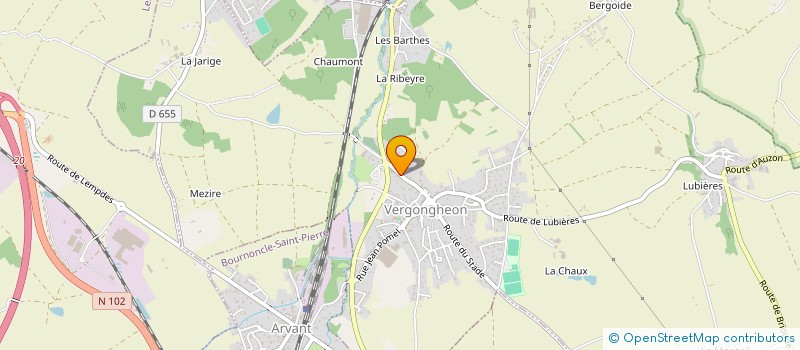 localisation de l'entreprise JENNY TAXI  VERGONGHEON