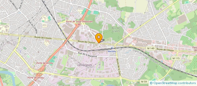 localisation de l'entreprise JENOCA.INTERIM  SAINT-SEBASTIEN-SUR-LOIRE