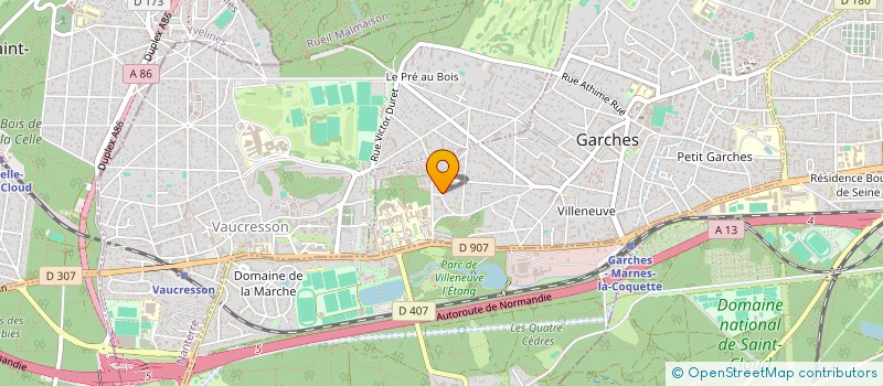 localisation de l'entreprise JENSEN & KEMP à GARCHES