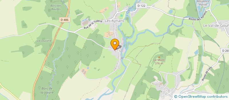 localisation de l'entreprise JENTOM  LES AYNANS