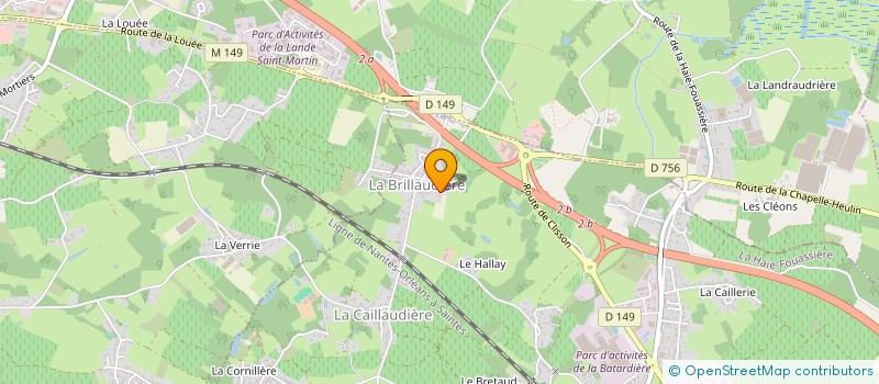 localisation de l'entreprise JENVRIN  LA HAIE-FOUASSIERE