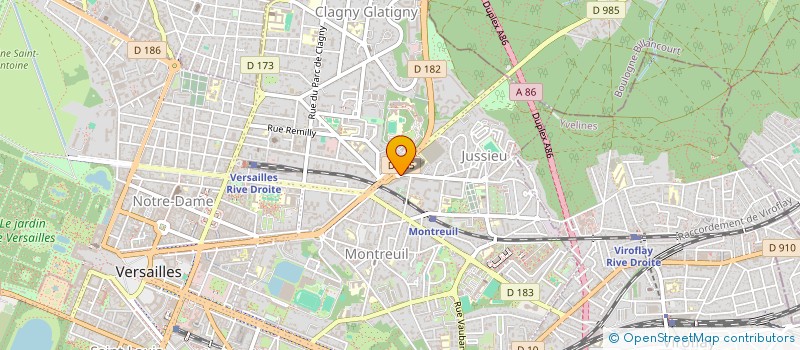 localisation de l'entreprise JEP à VERSAILLES