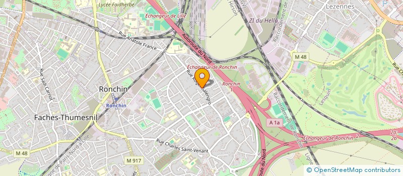 localisation de l'entreprise JEP-BTH  RONCHIN