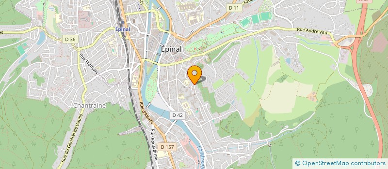 localisation de l'entreprise JEP IMMOBILIER à EPINAL