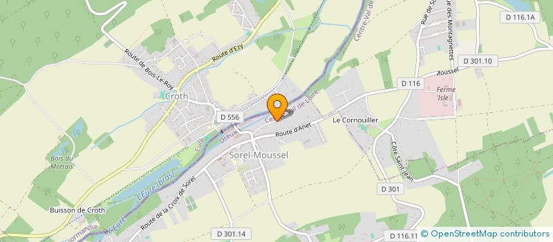 localisation de l'entreprise JEPA à SOREL-MOUSSEL