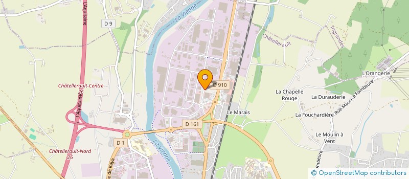 localisation de l'entreprise JEPADI à CHATELLERAULT