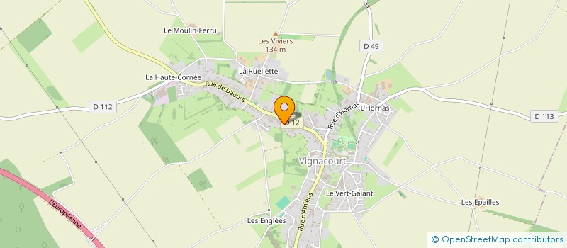 localisation de l'entreprise JEPEF  VIGNACOURT