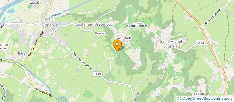 localisation de l'entreprise JER'ART  PRUDHOMAT