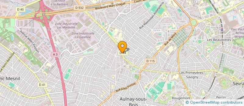 localisation de l'entreprise JER MESSAGERIE à AULNAY-SOUS-BOIS