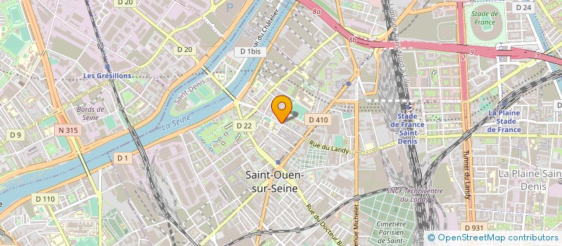 localisation de l'entreprise JERA à SAINT-OUEN-SUR-SEINE