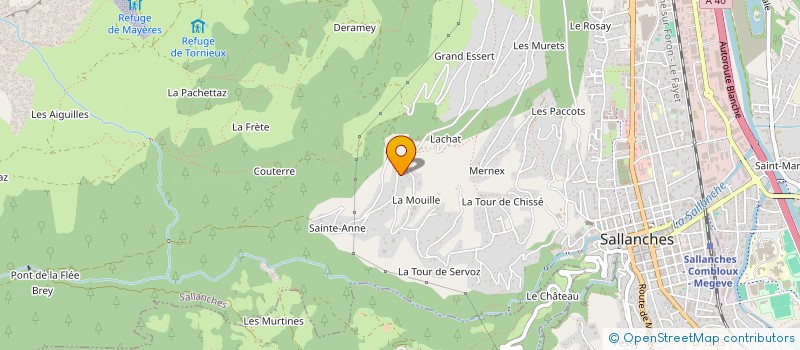 localisation de l'entreprise JERACHE à SALLANCHES