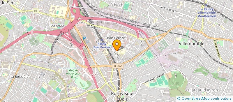 localisation de l'entreprise JERALIM à ROSNY-SOUS-BOIS