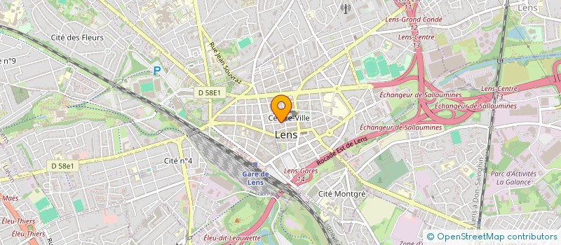 localisation de l'entreprise JERAM  LENS